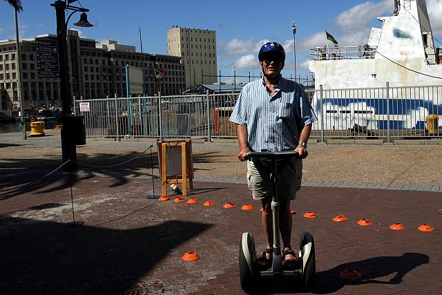 Karl on a segway