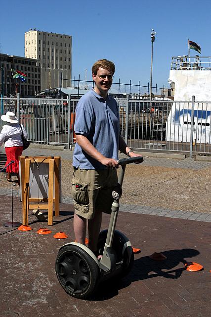 Johan on a Segway