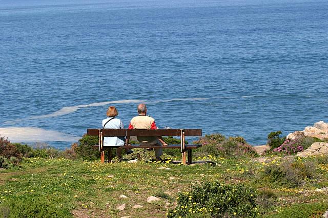 Couple overlooking the bay