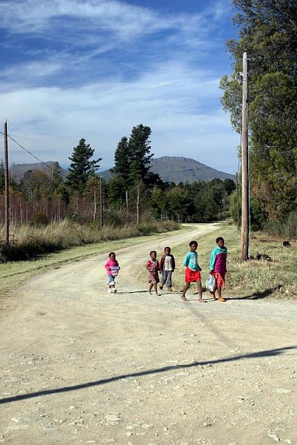 Local childen in Hogsback