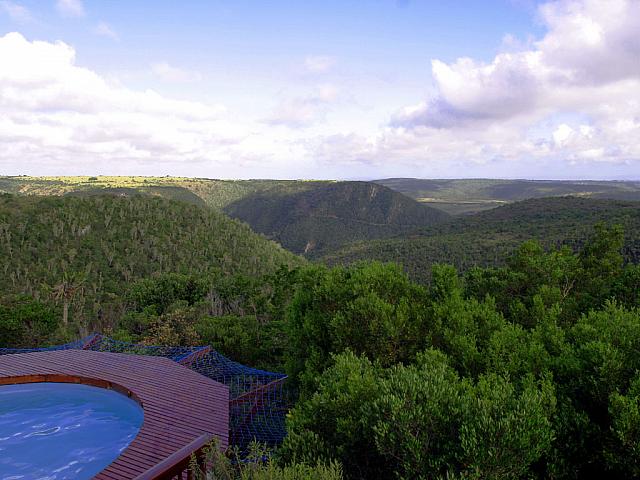 Lovely view from the lodge at Kariega