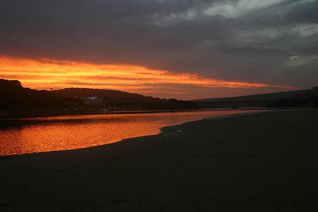 Sunset on the lagoon