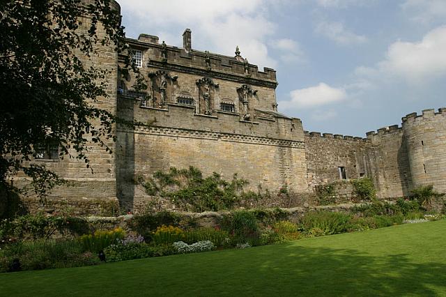 Inside the walls of Sterling Castle.