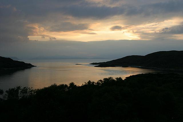 Sunset from our hotel window.