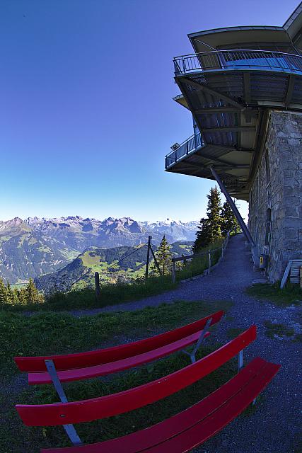 Bench on top of Stanserhorn