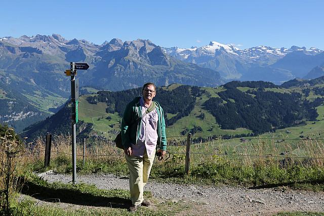 Karl on top of Stanserhorn