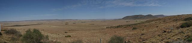 Panorama of scenery between East London and Bloemfontein