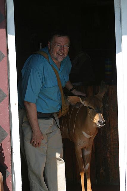Paul visiting the local pub