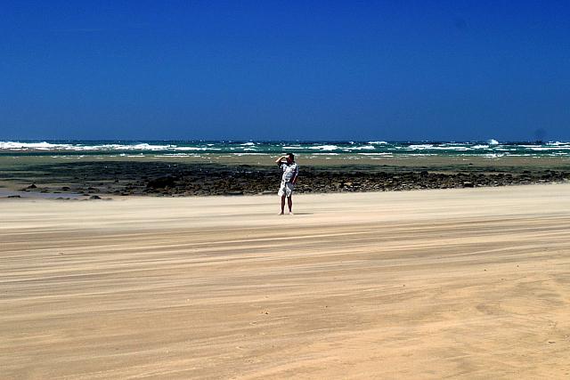 Sand blowing at Kei Mouth