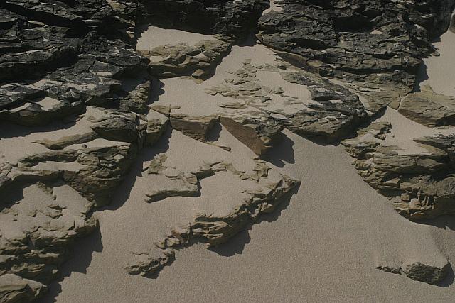 Combination of rock and Sand at Double Mouth Nature Reserve