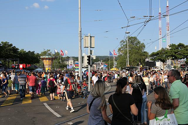 Lots of crowds at the festival