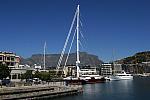 Largest sloop in the world in front of Table mountain