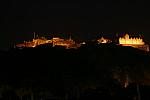 Edinburgh Castle at night.