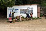 Locals selling baskets by the Kei River crossing